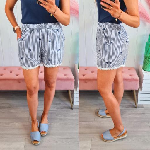 Short Rayas Azules [0]