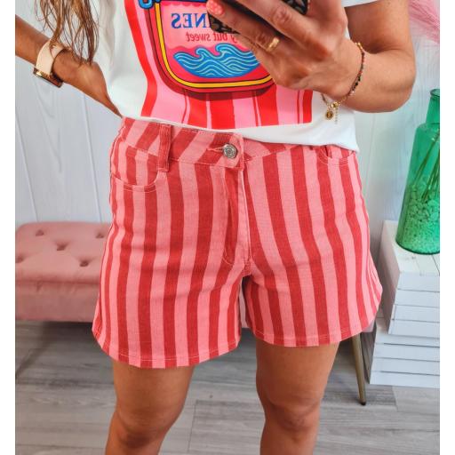 Short Rayas Rojas/Rosas [1]