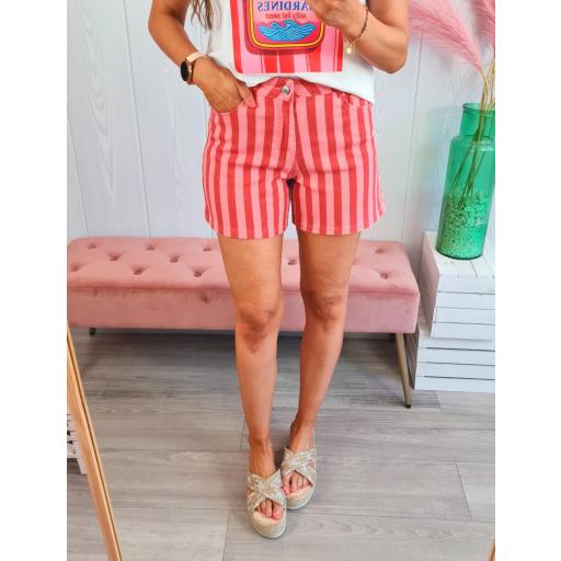 Short Rayas Rojas/Rosas [2]