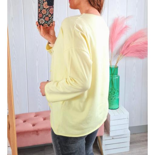 Sudadera Amarilla Estrella Tachas [2]