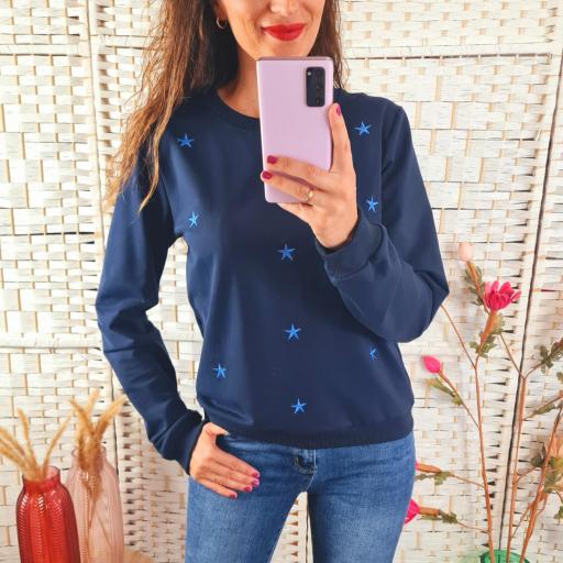 Sudadera Azul Estrellas [0]
