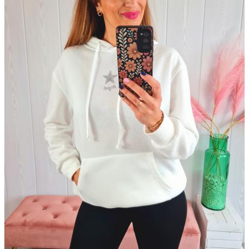 Sudadera Blanca Ángel