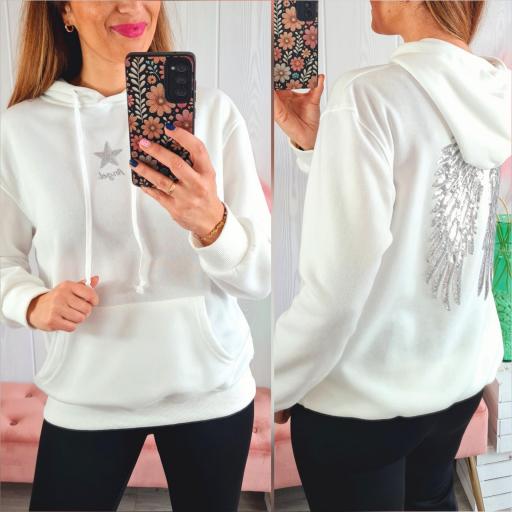 Sudadera Blanca Ángel