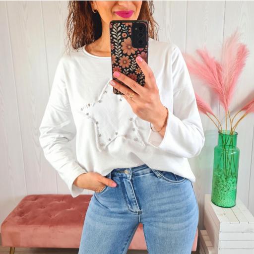 Sudadera Blanca Tachas [1]