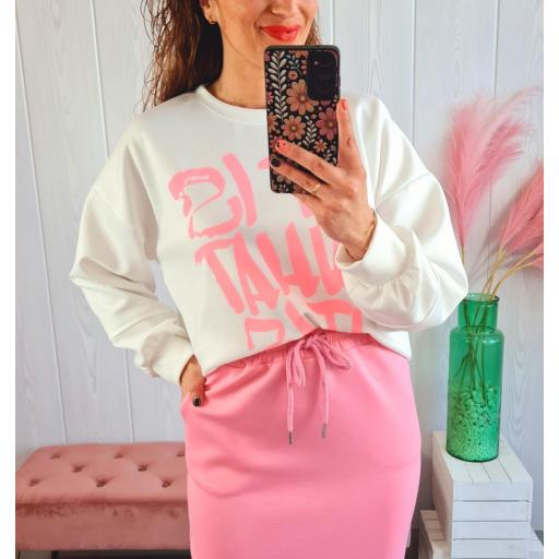 Sudadera Letras Rosas [0]