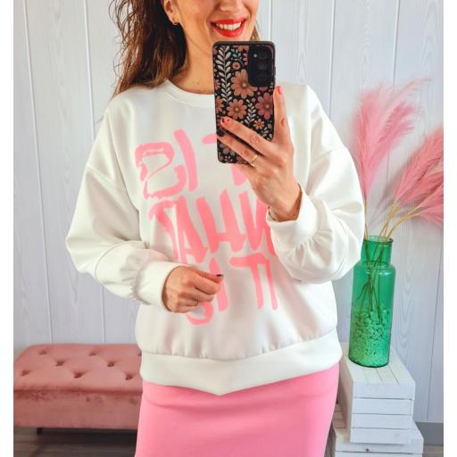 Sudadera Letras Rosas [1]