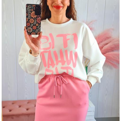 Sudadera Letras Rosas [3]