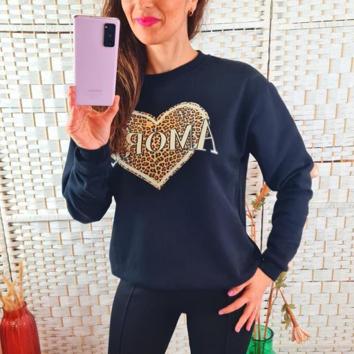 Sudadera Negra Corazón [1]