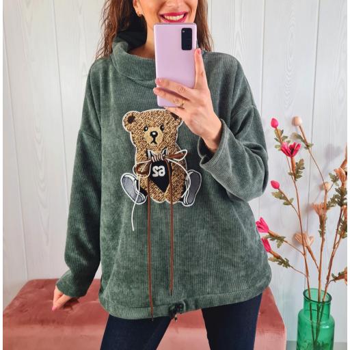 Sudadera Verde Oso [3]