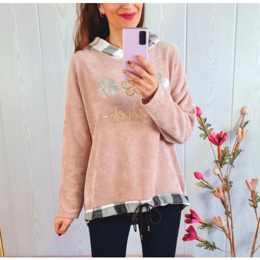 Sudadera Rosa Trébol [1]