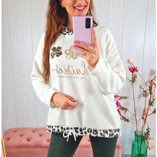 Sudadera Trébol Blanca [0]