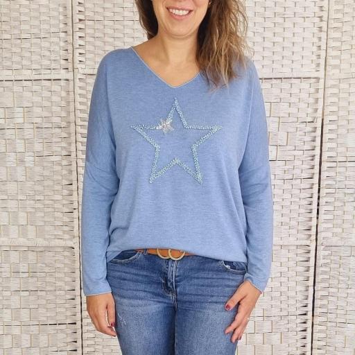 Suéter Azul Star [0]