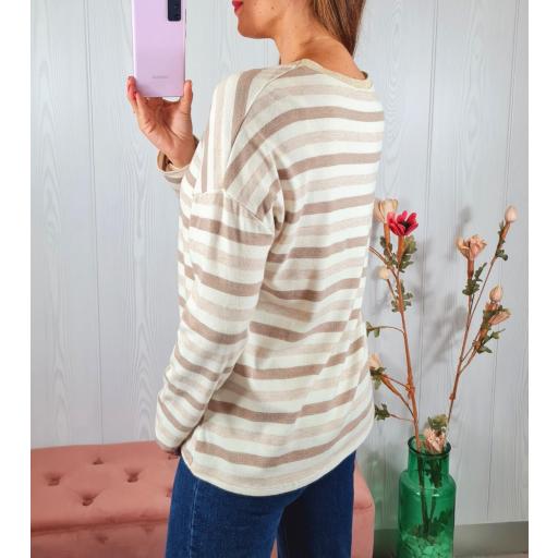 Suéter Rayas Beige [2]