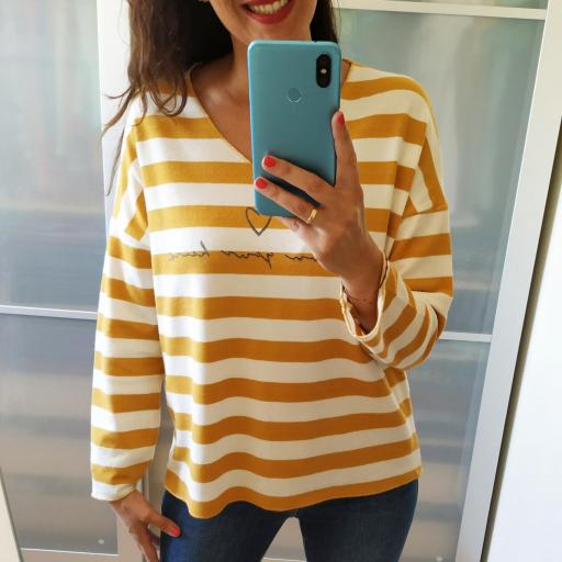 Suéter Rayas Mostaza [1]