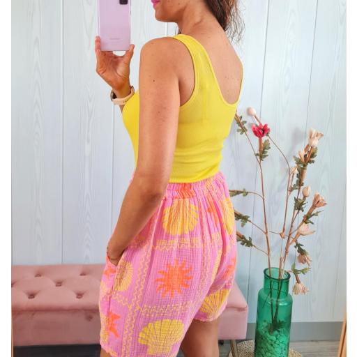 Top Amarillo Botones [1]