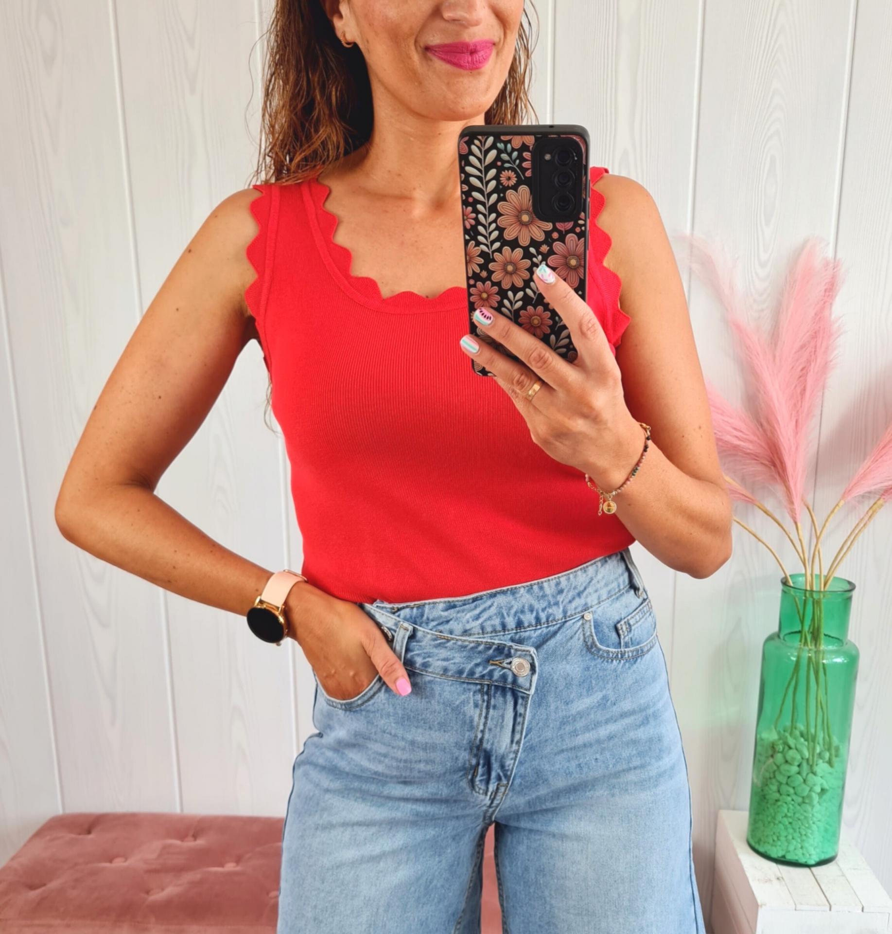 Top Hilo Rojo