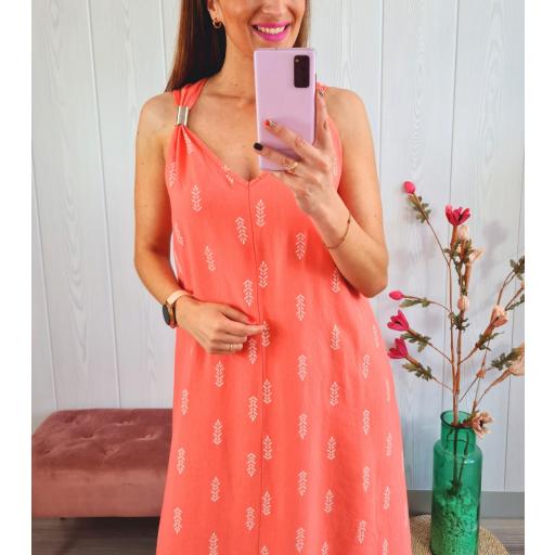 Vestido Afrodita Coral [3]