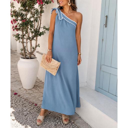 Vestido Asimétrico Azul [0]