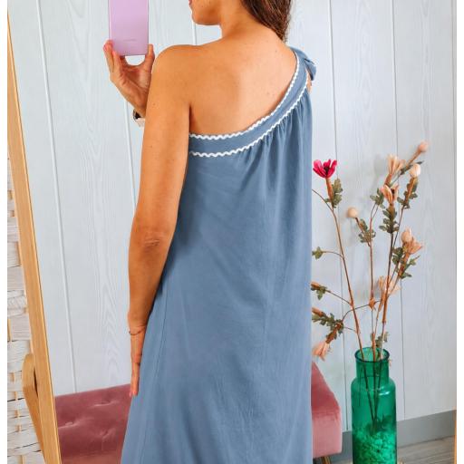 Vestido Asimétrico Azul [2]