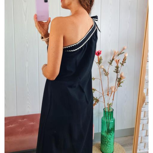 Vestido Asimétrico Negro [1]