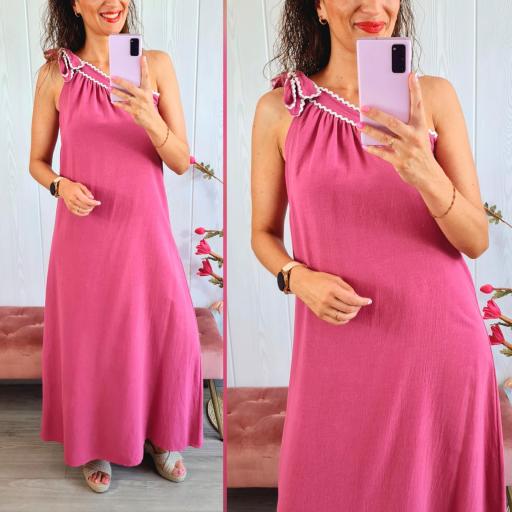 Vestido Asimétrico Rosa