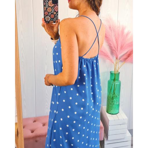 Vestido Azul Lunares [2]