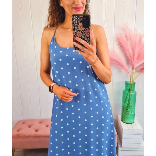 Vestido Azul Lunares [3]
