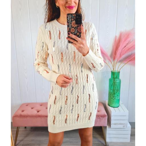 Vestido Beige Lágrimas [2]