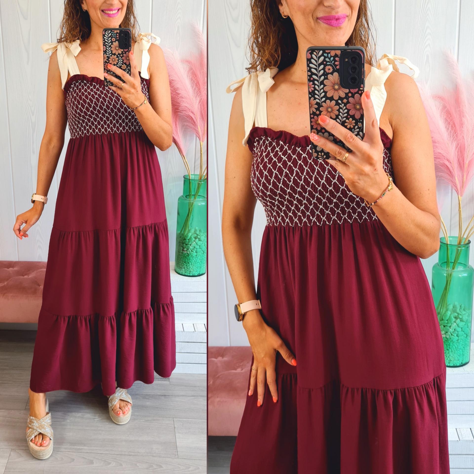 Vestido Bimba Granate
