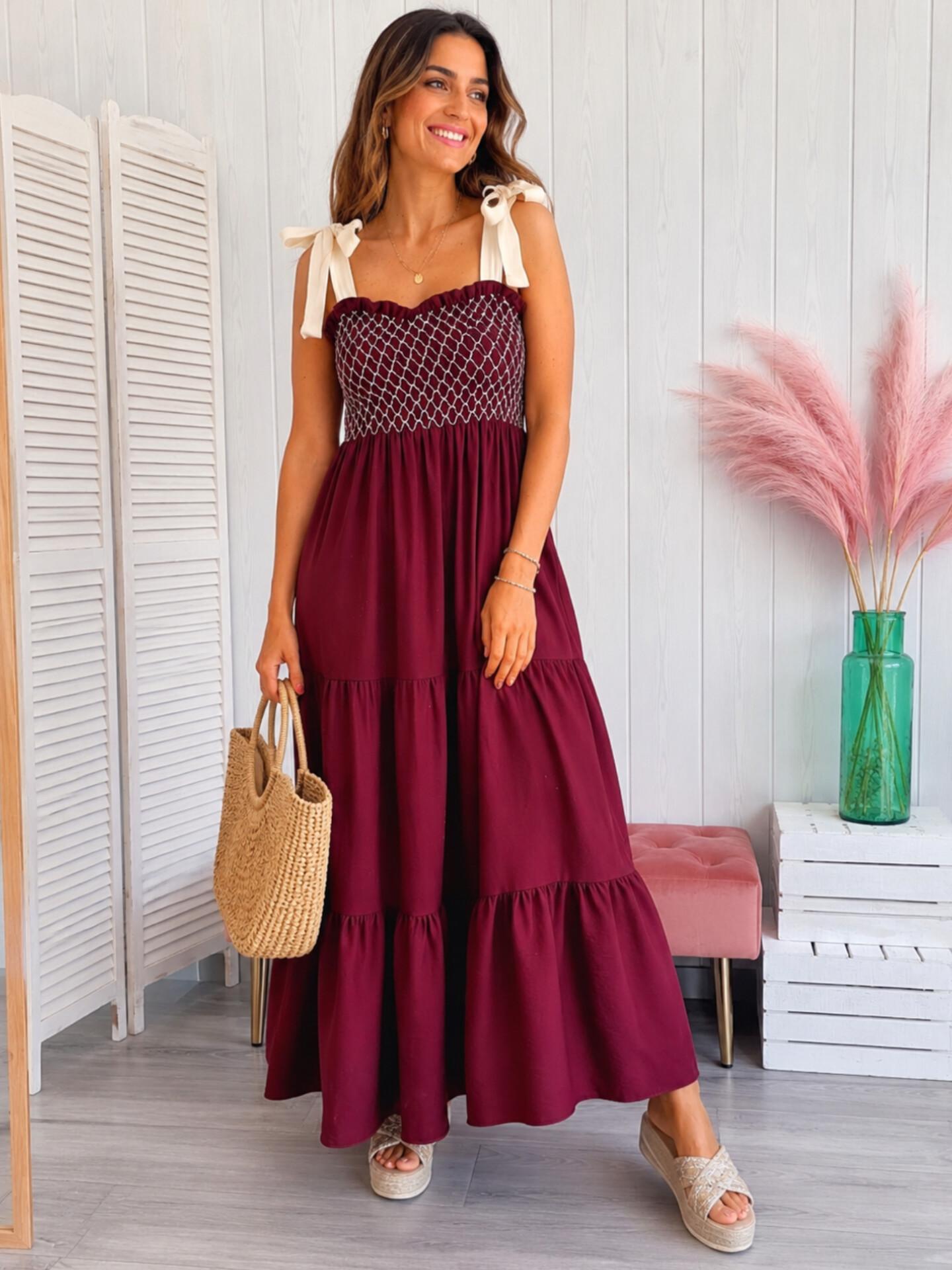 Vestido Bimba Granate