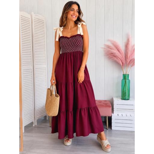 Vestido Bimba Granate