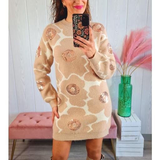 Vestido Camel Brillo [2]