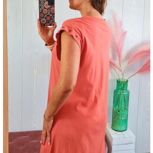 Vestido Coral Tachas [1]