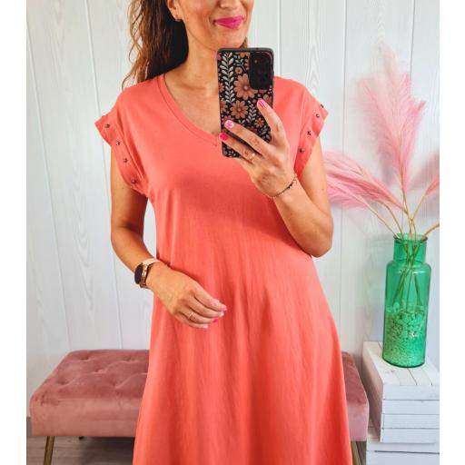 Vestido Coral Tachas [2]