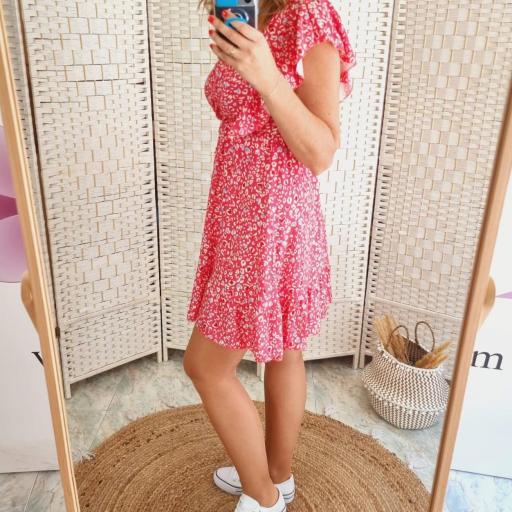 Vestido Corazones Fucsia [1]