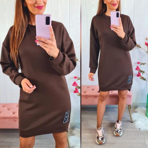 Vestido Cremallera Chocolate [0]