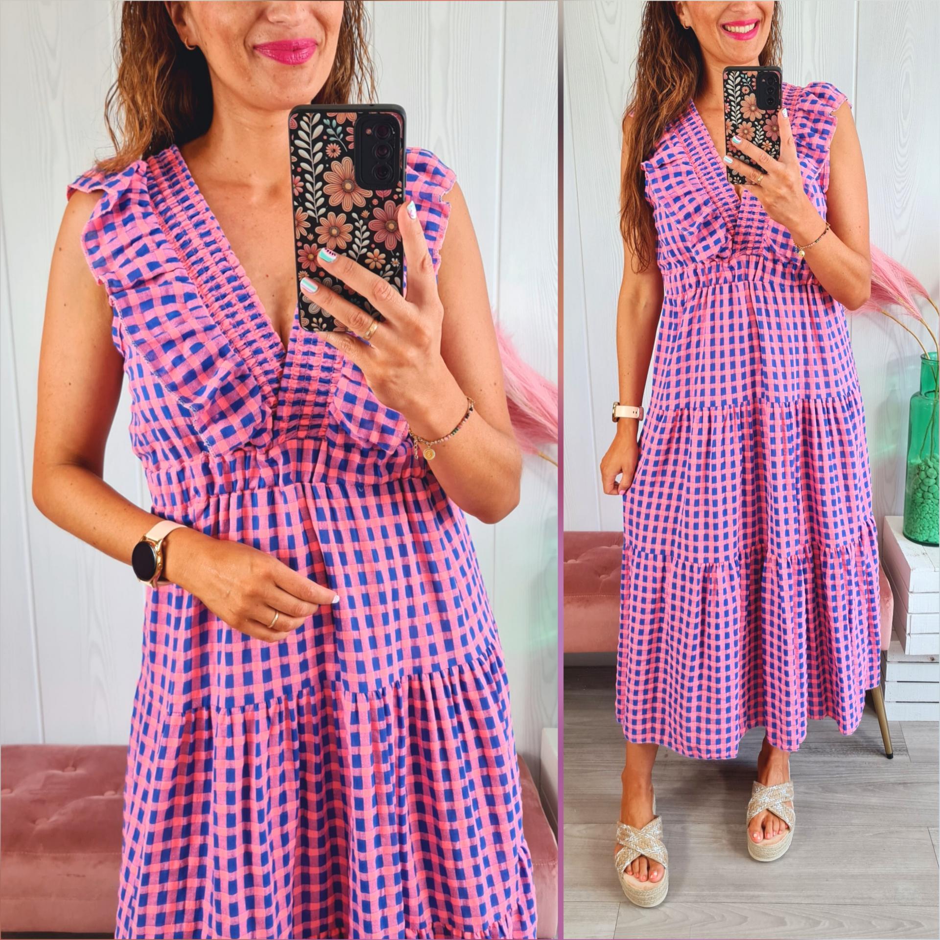 Vestido Cuadros Bambula