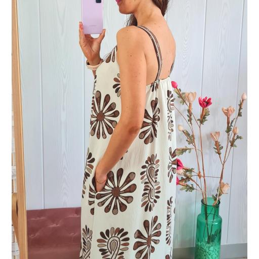 Vestido Hojas Chocolate [1]