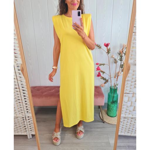 Vestido Hombreras Amarillo [3]