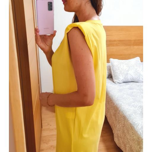 Vestido Hombreras Amarillo [1]