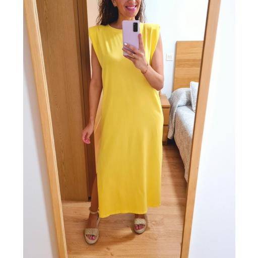 Vestido Hombreras Amarillo [2]