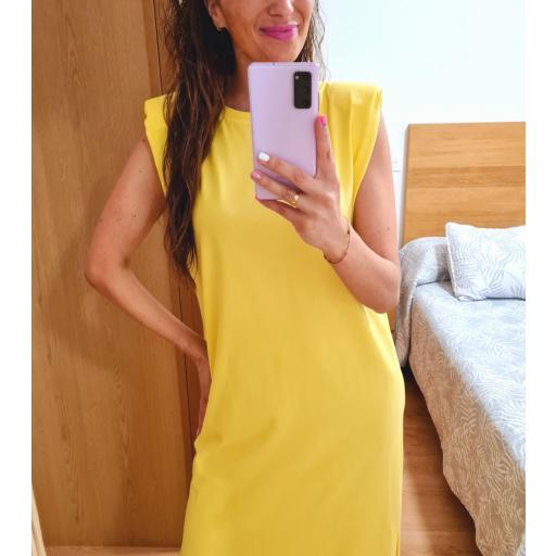 Vestido Hombreras Amarillo [3]