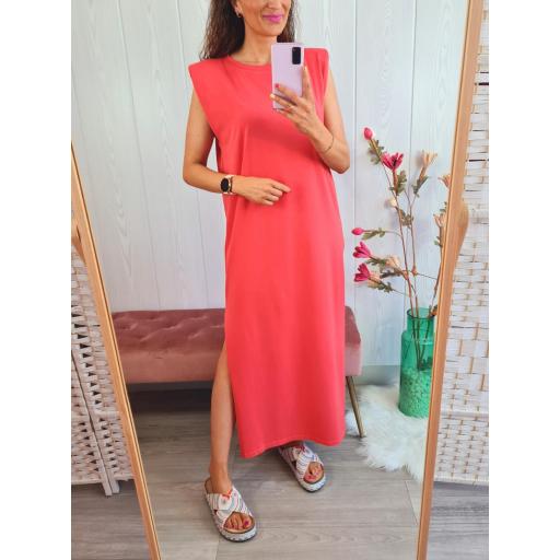 Vestido Hombreras Coral [3]