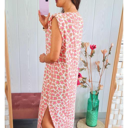 Vestido Hombreras Print [1]