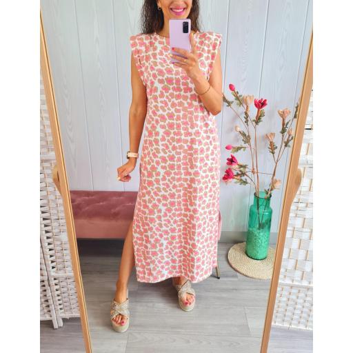 Vestido Hombreras Print [2]