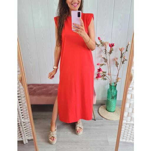 Vestido Hombreras Rojo [2]