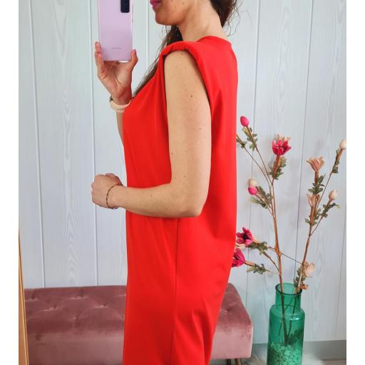 Vestido Hombreras Rojo [1]