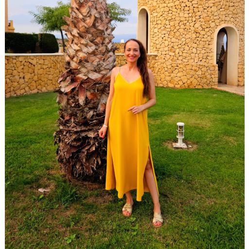 Vestido Lencero Mostaza [1]