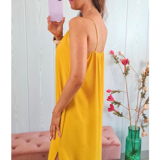 Vestido Lencero Mostaza [2]