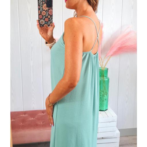 Vestido Liso Aguamarina [2]